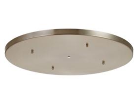 D0831SN/NH  Hayes No Hole 60cm Round Ceiling Plate Satin Nickel